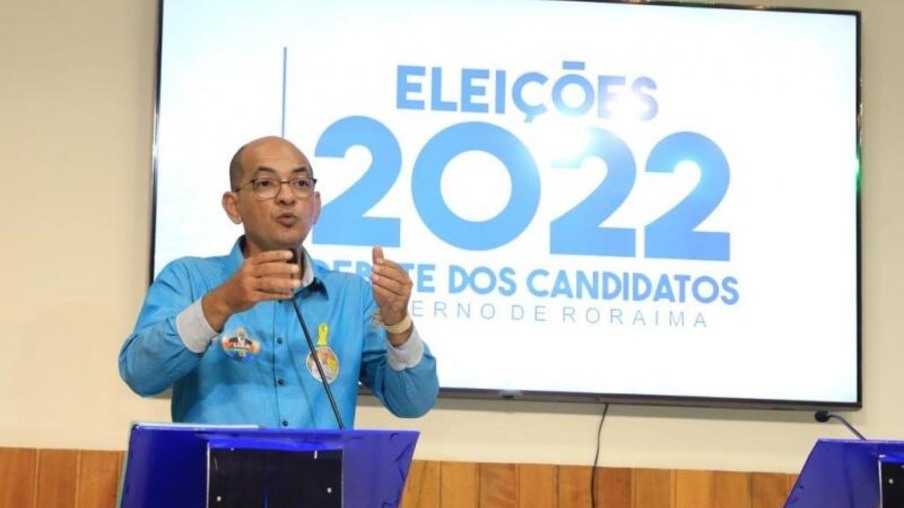 Candidato do PSOL, Fábio Almeida, durante o debate da Folha em 2022 (Foto: Nilzete Franco/FolhaBV)