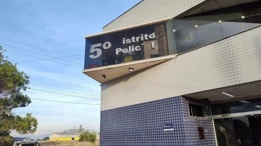 Sede do 5º Distrito Policial, onde fica a Central de Flagrantes da Polícia Civil