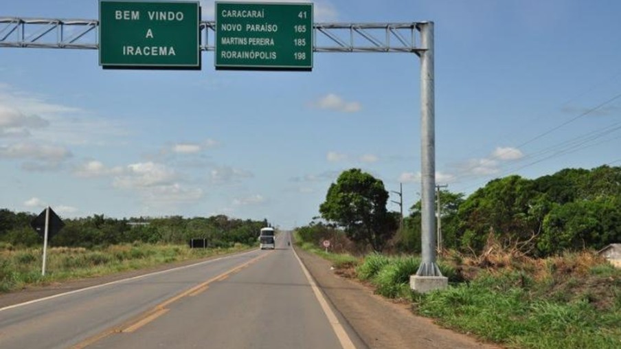Entrada do município de Iracema (Foto: Arquivo Folha/BV)