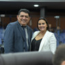 Os deputados estaduais Odilon Filho e Joilma Teodora (Foto: SupCom ALE-RR)