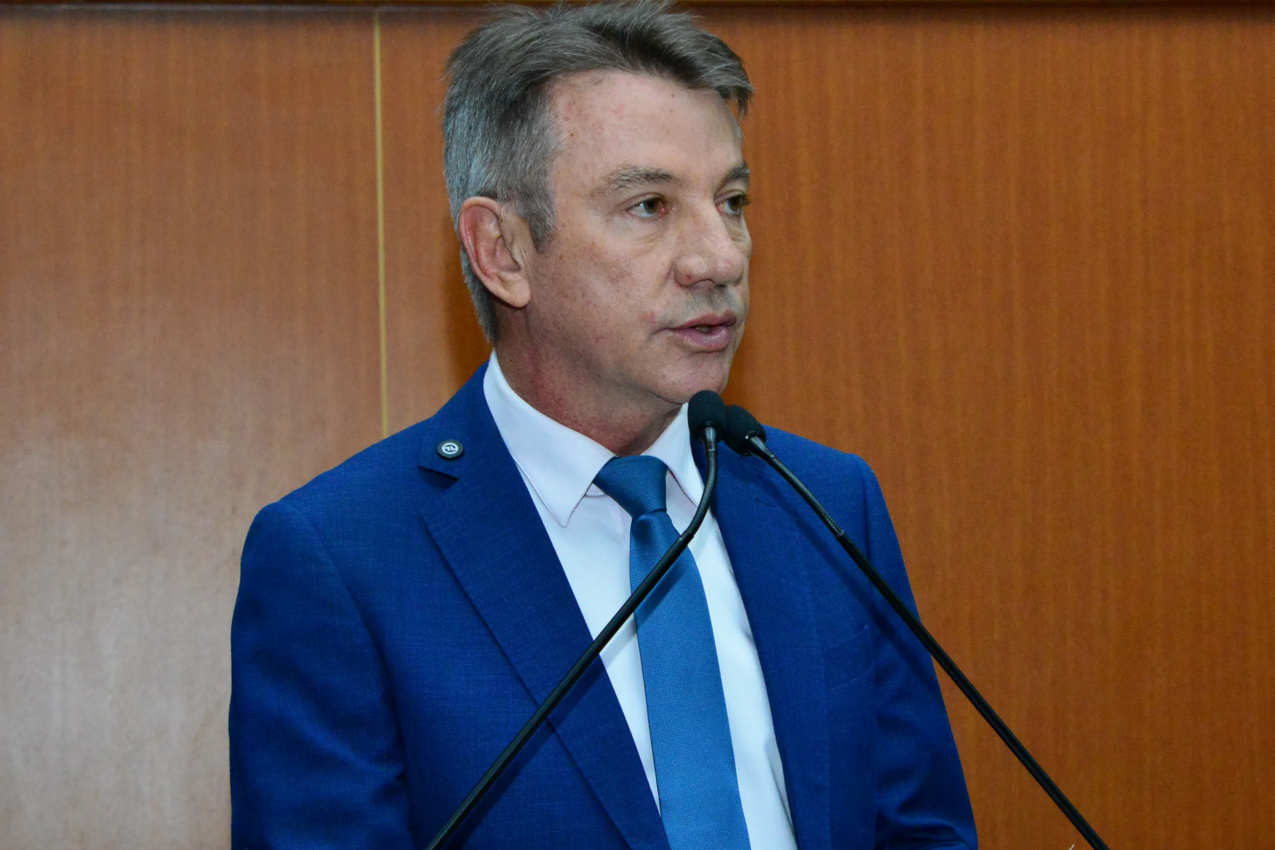 O governador Antonio Denarium durante a abertura do ano legislativo na Assembleia Legislativa de Roraima (Foto: Nilzete Franco/FolhaBV)
