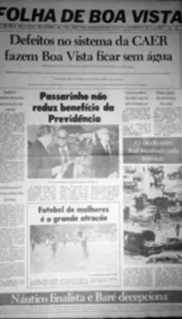 Capa antiga Folha de Boa Vista capa antiga folha de boa vista
