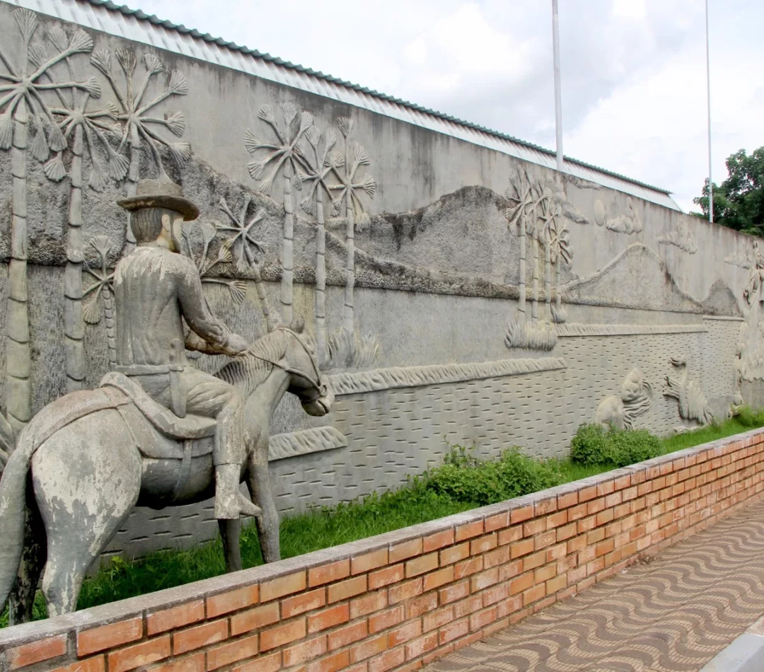 Mural histórico de Caracaraí (Foto: Wenderson Cabral/FolhaBV)