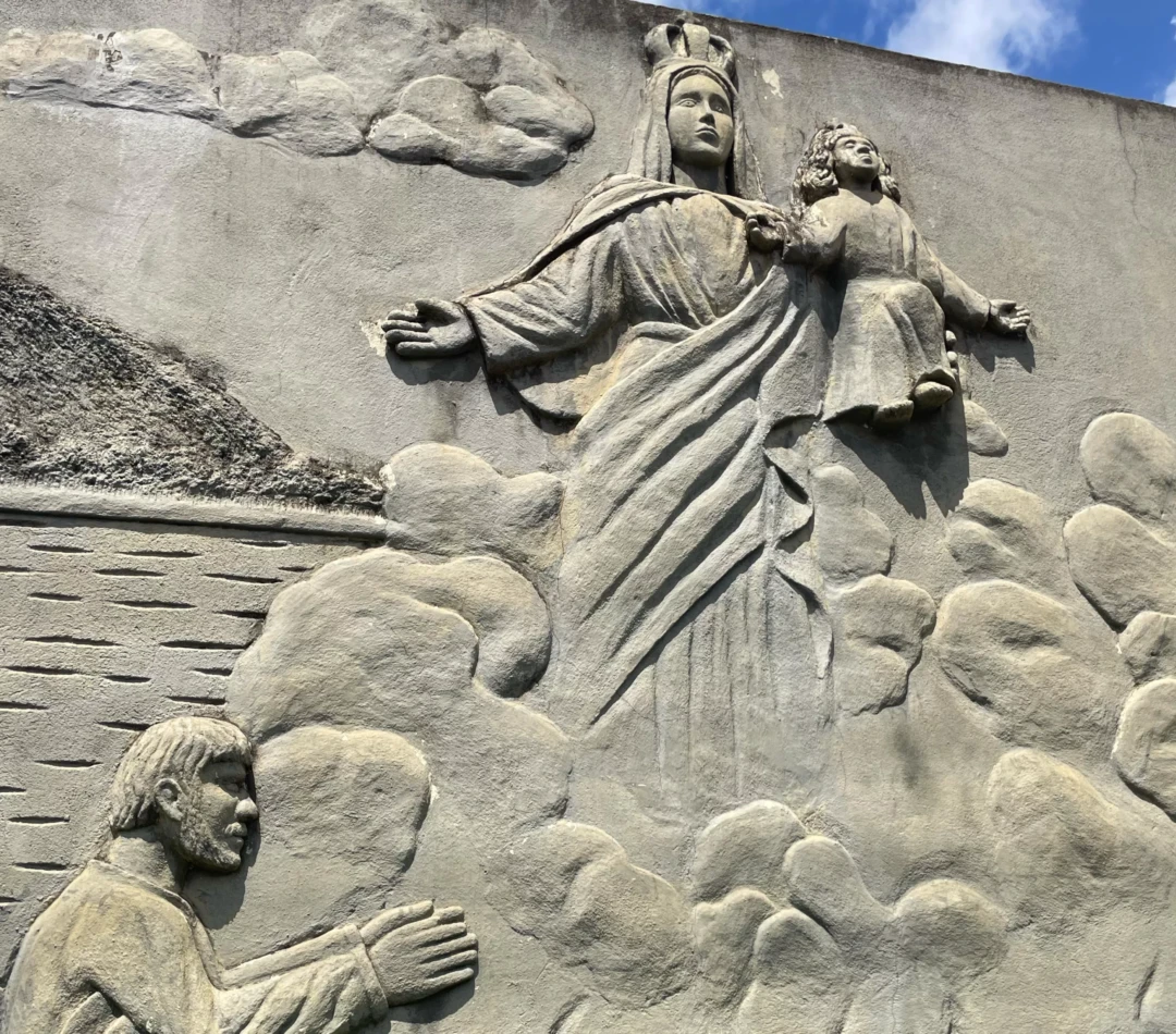 Pedido de intercessão de Bernardino para Nossa Senhora do Livramento. (Foto: Adriele Lima/FolhaBV)